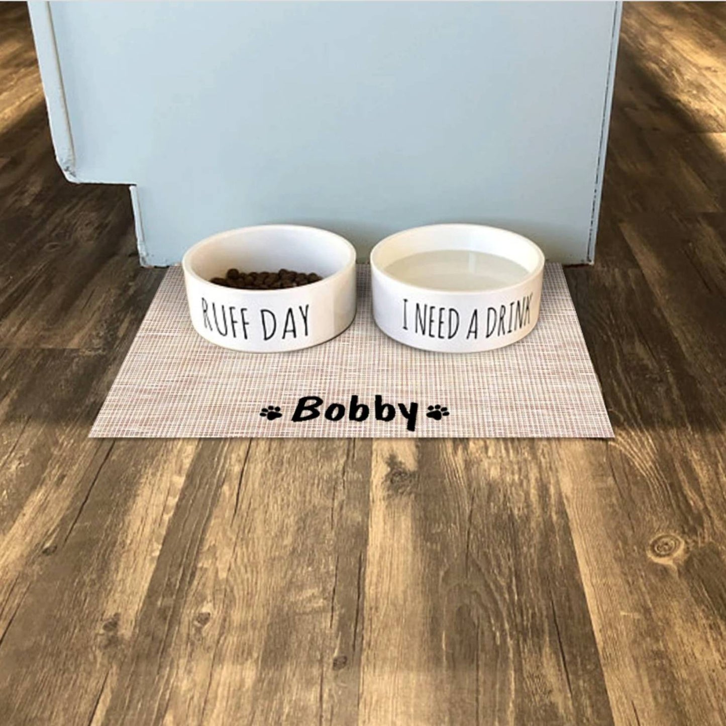 Personalised Waterproof Pet Food Mat